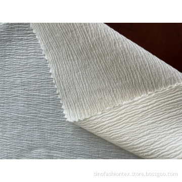 cotton nylon rayon spandex mixed bubble effect fabric